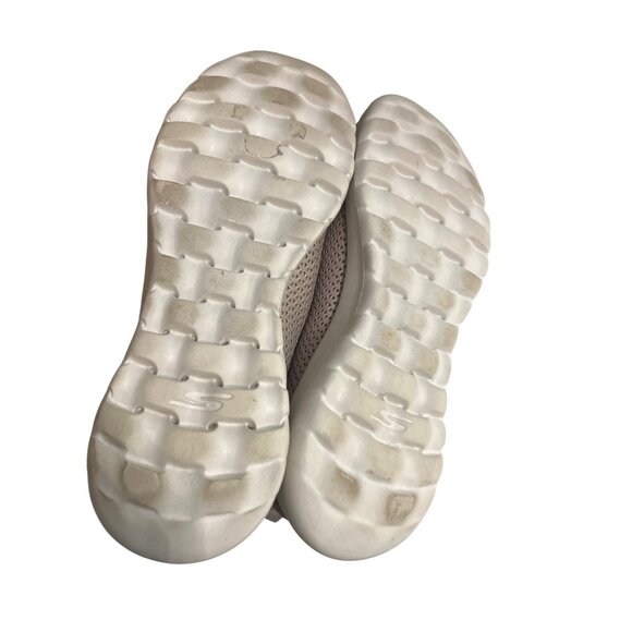 Skechers Taupe Mesh Go Walk Joy Slip On Sneakers Shoes Comfort Size 7 Box - Picture 10 of 12